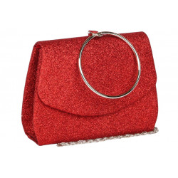 Sac de soiree Rouge Brillant Pochette femme Soiree Mariage Botya Pochette cérémonie Nyls Création