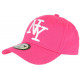 Casquette Enfant Rose et Blanche NY Baseball Wazzy de 7 à 11 ans Casquette Enfant Hip Hop Honour