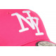 Casquette Enfant Rose et Blanche NY Baseball Wazzy de 7 à 11 ans Casquette Enfant Hip Hop Honour