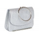 Sac de soiree Gris Argent Pochette femme Soiree Mariage Botya Pochette cérémonie Nyls Création