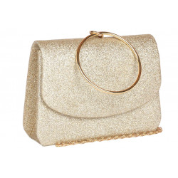 Sac de soiree Dore Gold Pochette femme Soiree Mariage Botya Pochette cérémonie Nyls Création