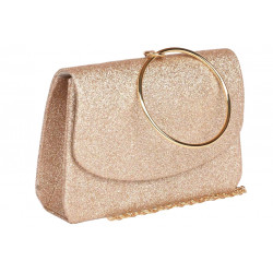 Sac de soiree Dore Champagne Pochette femme Soiree Mariage Botya Pochette cérémonie Nyls Création