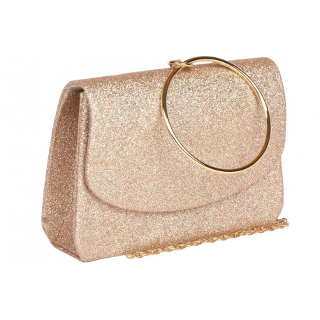 Sac de soiree Dore Champagne Pochette femme Soiree Mariage Botya Pochette cérémonie Nyls Création