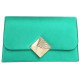 Pochette Femme Verte en Satin Mariage Sac Soiree Cérémonie Bellya Pochette cérémonie Nyls Création