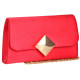 Pochette Femme Rouge en Satin Mariage Sac Soiree Cérémonie Bellya Pochette cérémonie Nyls Création