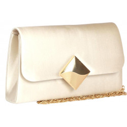 Pochette Femme Doree en Satin Mariage Sac Soiree Cérémonie Bellya Pochette cérémonie Nyls Création