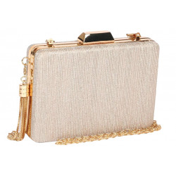 Minaudiere Gold Sac de Soiree Doré Brillant Pochette Mariage Nojya Pochette cérémonie Nyls Création