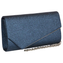 Pochette Femme Bleue Paillettes Sac Soiree Marine Charmy Pochette cérémonie Nyls Création