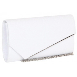 Pochette Femme Blanche Paillettes Sac Soiree Mariage Charmy Pochette cérémonie Nyls Création