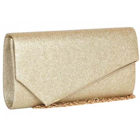 Pochette Femme Gold Paillettes Sac Soiree Dore Mariage Charmy Pochette cérémonie Nyls Création