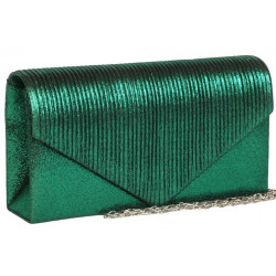 Pochette Femme Verte en Satin Mariage Sac Soiree Cérémonie Charmya Pochette cérémonie Nyls Création