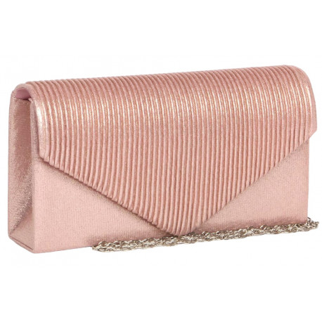 Pochette Femme Rose en Satin Sac Soiree Mariage Charmya Pochette cérémonie Nyls Création