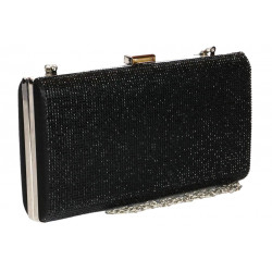 Grande Minaudiere Noire Sac de soiree Paillettes Pochette Mariage Nolya Pochette cérémonie Nyls Création