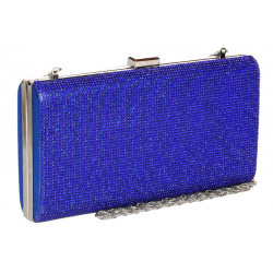 Grande Minaudiere Bleue Sac de soiree Paillettes Pochette Mariage Nolya Pochette cérémonie Nyls Création