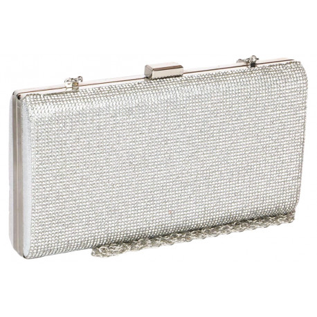 Grande Minaudiere Argent Sac de soiree Paillettes Pochette Mariage Nolya Pochette cérémonie Nyls Création