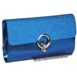 Grande Pochette Femme Bleue Paillettes Sac Soiree Mariage Eljya Pochette cérémonie Nyls Création