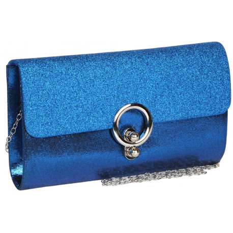 Grande Pochette Femme Bleue Paillettes Sac Soiree Mariage Eljya Pochette cérémonie Nyls Création