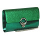 Grande Pochette Femme Verte Paillettes Sac Soiree Mariage Eljya Pochette cérémonie Nyls Création