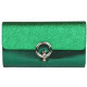 Grande Pochette Femme Verte Paillettes Sac Soiree Mariage Eljya Pochette cérémonie Nyls Création