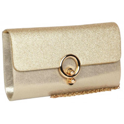 Grande Pochette Femme Doree Paillettes Sac Soiree Mariage Gold Eljya Pochette cérémonie Nyls Création