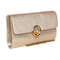 Grande Pochette Femme Doree Paillettes Sac Soiree Mariage Champagne Eljya Pochette cérémonie Nyls Création