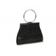 Petit Sac de Soiree Noir Strass Pochette femme Mariage Paillettes Brydia Pochette cérémonie Nyls Création