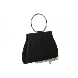 Petit Sac de Soiree Noir Strass Pochette femme Mariage Paillettes Brydia Pochette cérémonie Nyls Création