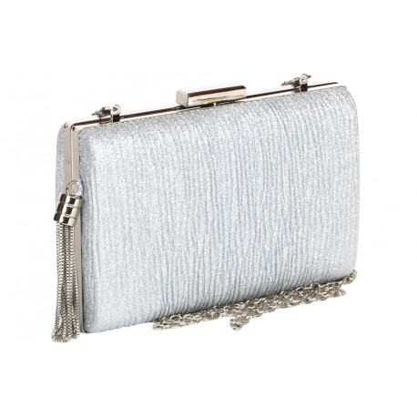 Minaudiere Argent Strass Sac Pochette Femme Mariage Chic Aela Pochette cérémonie Nyls Création