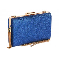 Minaudiere Bleue Doree Strass Sac Pochette Femme Mariage Chic Aela Pochette cérémonie Nyls Création