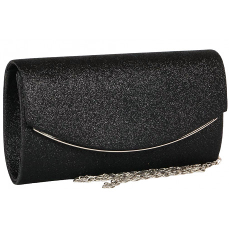 Pochette Noire Femme Mariage Sac Soiree Minaudiere Classe Heiky Pochette cérémonie Nyls Création