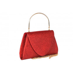 Sac de Soiree Rouge Strass Pochette Femme Mariage Chic Lyory Pochette cérémonie Nyls Création