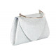 Sac de Soiree Argent Chic Pochette Femme Mariage Strass Lyory Pochette cérémonie Nyls Création