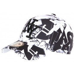 Casquette NY Blanche et Noire Design Fashion Streetwear Baseball Larsy CASQUETTES Hip Hop Honour