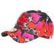 Casquette NY Rouge et Rose Design Fashion Streetwear Baseball Larsy CASQUETTES Hip Hop Honour