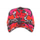 Casquette NY Rouge et Rose Design Fashion Streetwear Baseball Larsy CASQUETTES Hip Hop Honour