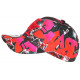 Casquette NY Rouge et Rose Design Fashion Streetwear Baseball Larsy CASQUETTES Hip Hop Honour