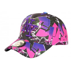 Casquette Enfant Rose et Violette Originale Streetwear Baseball Larsy 7 a 12 ans Casquette Enfant Hip Hop Honour