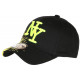 Casquette NY Jaune Fluo et Noire City Fashion Baseball Noryk CASQUETTES Hip Hop Honour