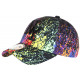 Casquette NY Jaune et Noire Cosmos Design Streetwear Baseball Galaxy CASQUETTES Hip Hop Honour