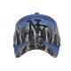 Casquette Enfant Bleue Noire Print Original Eklyr NY Baseball 7 à 12 ans Casquette Enfant Hip Hop Honour