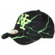 Casquette NY Verte Fluo Noire Print Original Streetwear Baseball Eklyr CASQUETTES Hip Hop Honour