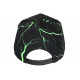 Casquette NY Verte Fluo Noire Print Original Streetwear Baseball Eklyr CASQUETTES Hip Hop Honour