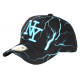 Casquette Enfant Bleue et Noire Originale Eklyr NY Baseball 7 à 12 ans Casquette Enfant Hip Hop Honour