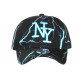 Casquette Enfant Bleue et Noire Originale Eklyr NY Baseball 7 à 12 ans Casquette Enfant Hip Hop Honour