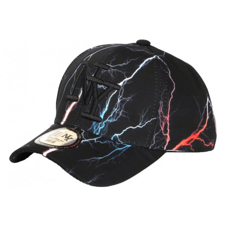 Casquette NY Orange et Noire Print Original Streetwear Baseball Eklyr CASQUETTES Hip Hop Honour