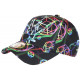 Casquette NY Originale Rose Noire Print Geometrique Baseball Prismyx CASQUETTES Hip Hop Honour