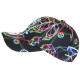 Casquette NY Originale Rose Noire Print Geometrique Baseball Prismyx CASQUETTES Hip Hop Honour