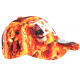 Casquette NY Lion Orange Flammes Fire Design Original Baseball Wild CASQUETTES Hip Hop Honour