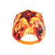 Casquette NY Lion Orange Flammes Fire Design Original Baseball Wild CASQUETTES Hip Hop Honour