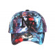 Casquette Enfant Loup Bleue Rouge Print Original NY Baseball Wolf 7 a 12 ans Casquette Enfant Hip Hop Honour